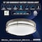 Luxrite 12in Emergency LED Flush Mount Light with Battery Backup 5CCT 2700K-5000K 14W 1120LM Dimmable ETL LR23286-R-1PK - alternate 6